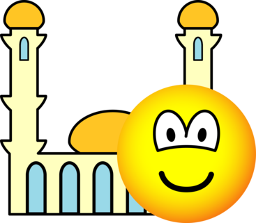 Mosque going emoticon